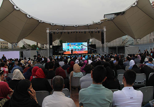 جشن افتتاحیه هفته جوان در بوستان آب و آتش