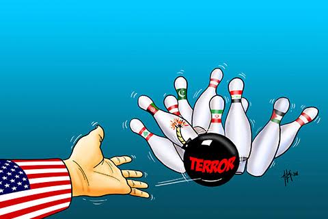 برپایی نمایشگاه کارتون تروریسم جهانی در مترو