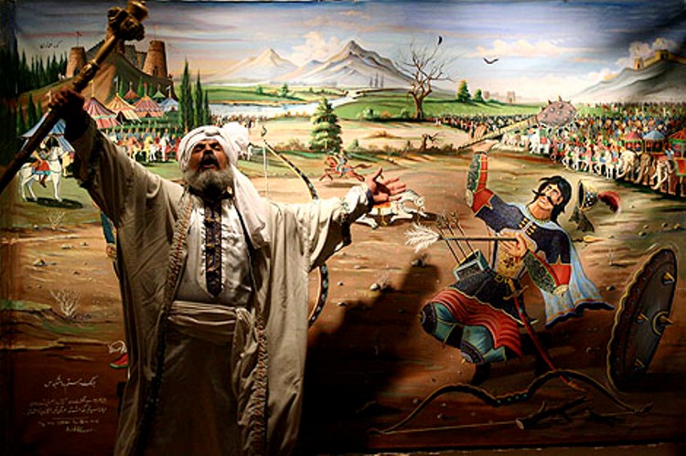 نمایش نقالی «هفت خوان اسفندیار» در فرهنگسرای بهمن