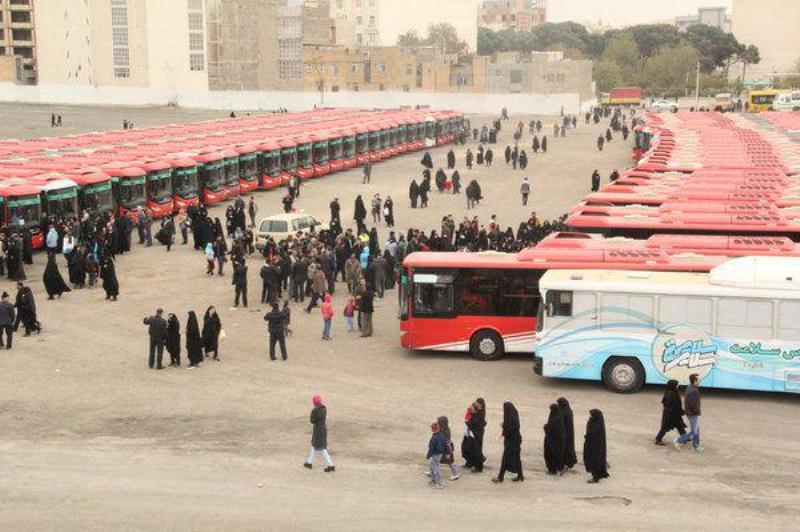 ۲ هزار اتوبوس برای خدمات رسانی به جاماندگان اربعین
