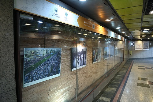 نمایشگاه عید بندگی در متروگالری ایستگاه شهید بهشتی