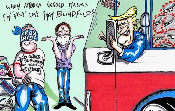 کمدین آمریکایی در کاریکاتوری انتقادی به ترامپ تاخت