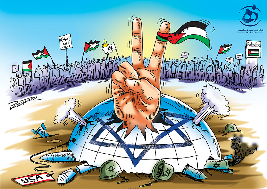 کاریکاتور- برنده و بازنده ی جنگ در غزه در یک نگاه