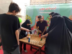 غرفه ابر بازی های چوبی در سی و سومین نمایشگاه بین الملی کتاب تهران