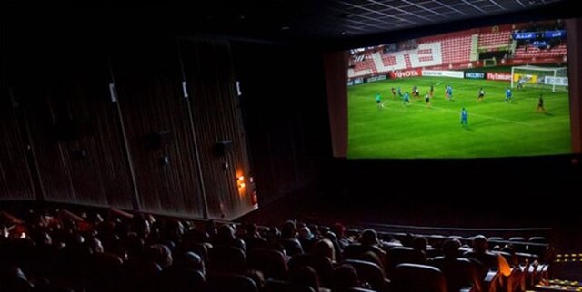 اکران باریهای فوتبال در سینماها
