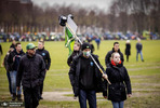 اعتراض کشاورزان به سیاست های دولت هلند برای کاهش انتشار اکسید نیتروژن در لاهه هلند. عکس: Robin van Lonkhuijsen/ANP