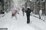 بارش برف سنگین در مادرید اسپانیا. عکس: Gabriel Bouys/AFP/Getty Images