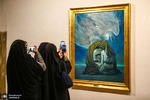 نمایشگاه نقاشی «آل علی(ع)» در فرهنگسرای نیاوران. عکس: ایکنا، طاهره بابایی
