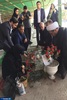 ادای احترام به شهدای حادثه تروریستی و شهدای اربعین حله با حضور در گلزار شهدا