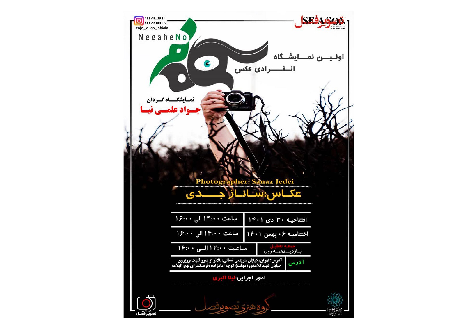 نمایشگاه انفرادی عکس 