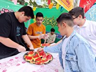 عکس؛ موکب فرهنگسرای رویش در اجتماع بزرگ امام‌رضایی‌ها