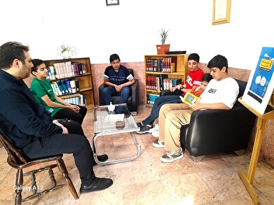 عکس؛ پنجاهمین دورهمی «بچه کتابخون ها» در کتابخانه شهید قدیریان