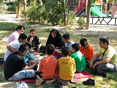 عکس؛ پنجاهمین دورهمی بچه‌کتابخون‌ها با عنوان ایستگاه سعدی در فرهنگسرای امید ‎