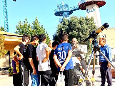 عکس؛ فانوس فرهنگسرای نوجوان میزبان نوجوانان نجومی