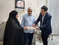 عکس؛ تجلیل از خانواده شهید سید علی کاشی به همت فرهنگسرای رویش‎