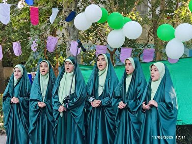 عکس؛ جشن عید غدیر وِیژه گل دختر‌ها و گل پسر‌ها در پارک قزل قلعه