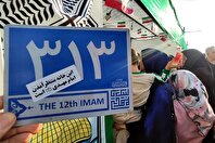 عکس؛ مواکب فرهنگسرای ارسباران در راهپیمایی کیلومتری غدیر