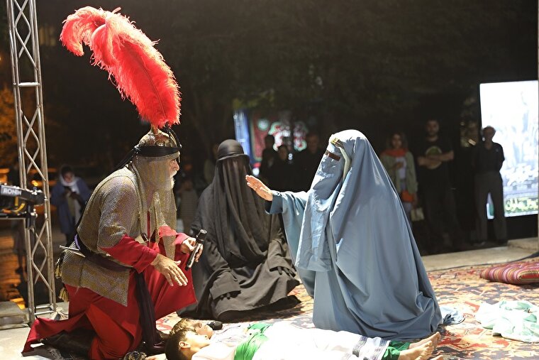 فیلم؛ نخستین شب مجالس تعزیه «شبیه نور» در خانه هنرمندان ایران