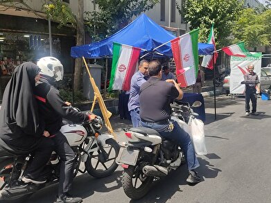 عکس؛موکب بشارت فتح در منطقه ۱۴