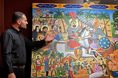 عکس؛ نشست تخصصی «بررسی روابط بین نقاشی‌های پرده و قصص تعزیه» در فرهنگسرای ارسباران