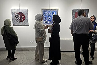 عکس؛ نمایشگاه کالیگرافی «مرا عهدیست با شادی» در فرهنگسرای ارسباران