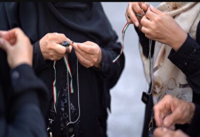 عکس؛ موکب فرهنگسرای عترت در پیاده‌روی جاماندگان اربعین حسینی