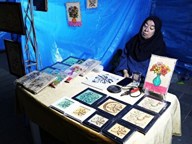 عکس؛ برگزاری ورک‌شاپ هنری توسط کارآفرینان فرهنگسرای کار و تعاون در «ایران عزیز»