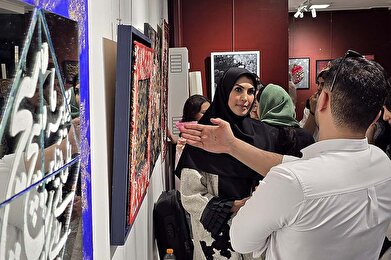 عکس؛ نمایشگاه کالیگرافی دانشجویان معماری در فرهنگسرای ارسباران