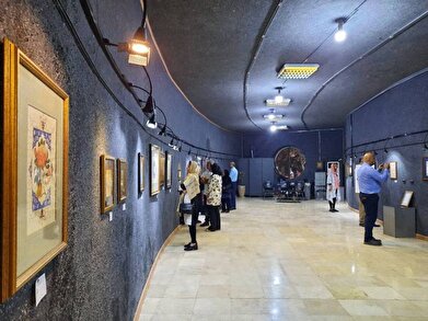 عکس؛ افتتاح نمایشگاه نگارگری «مشق عشق» در فرهنگسرای نوجوان