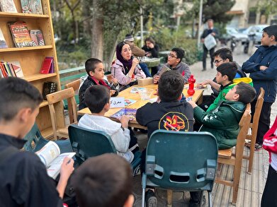 عکس؛ «کتابخانه‌ای به وسعت تهران» در بوستان خیام